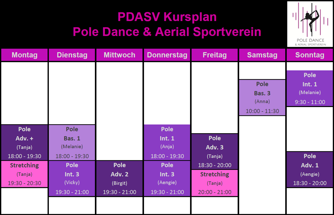 PDASV Wochenplan
